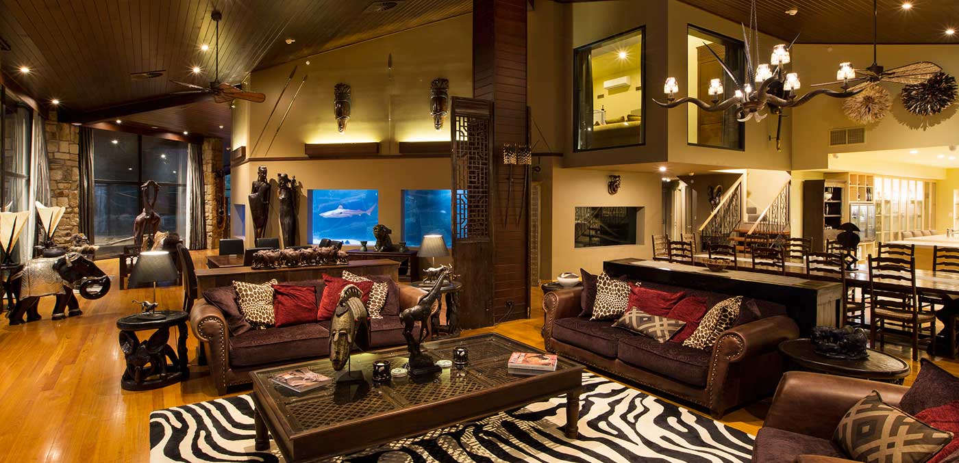 African interiors at Jamala Wildlife Lodge