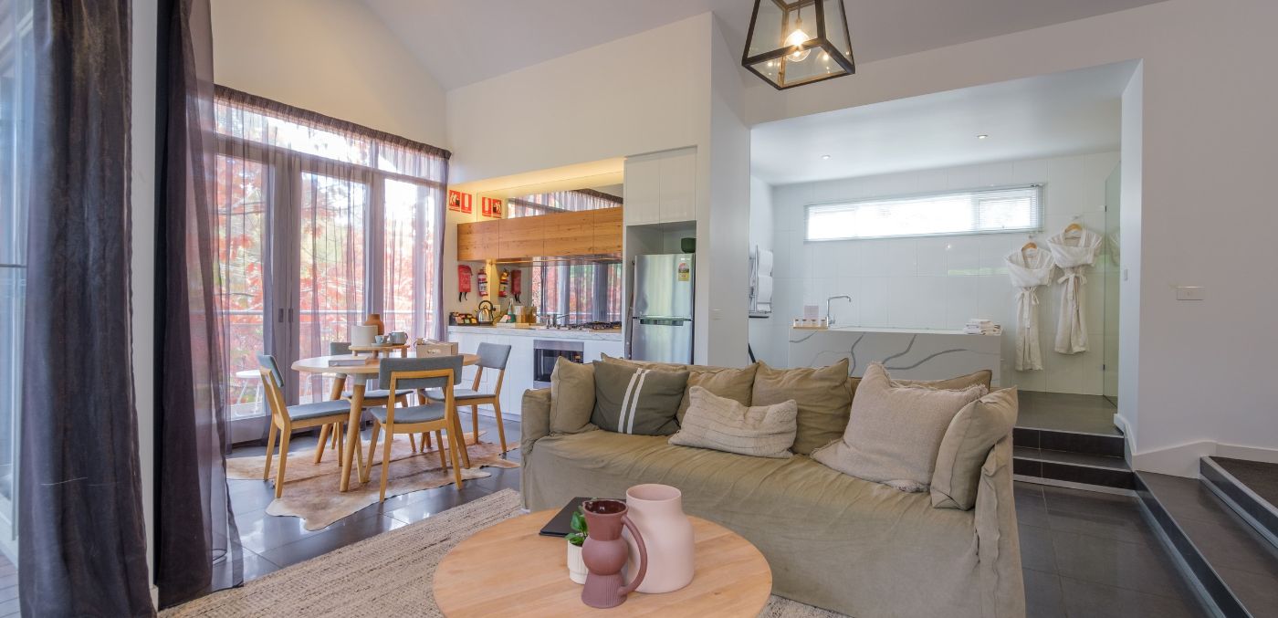 Wellness Villa interior at Hepburn Bathouse & Spa