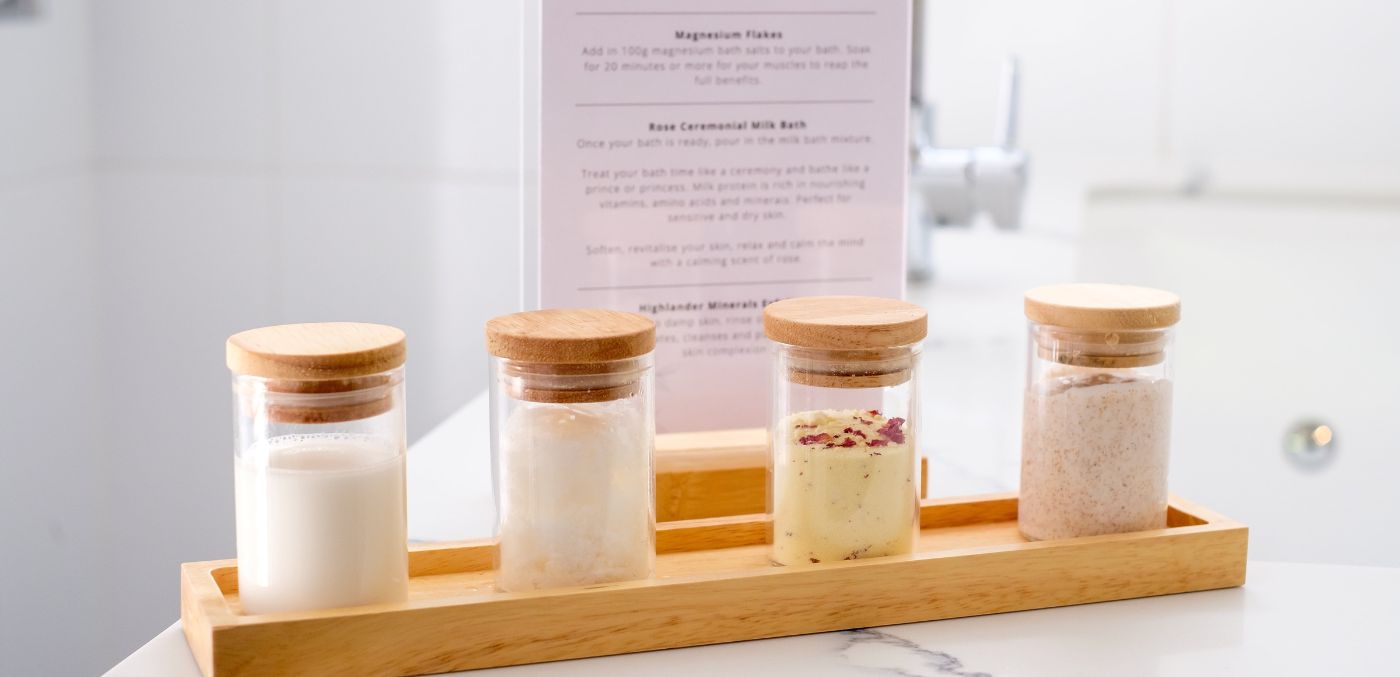 Bath tonics in Wellness Villa