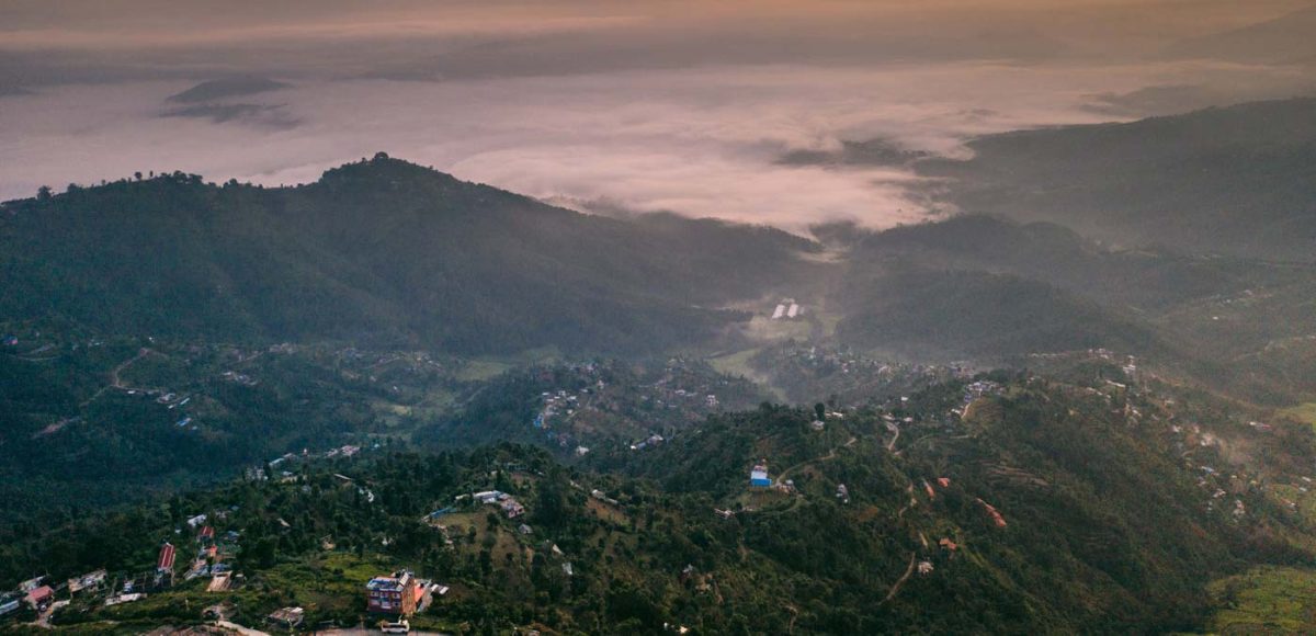 Views from Dwarika’s Sanctuary, Dhulikhel, Nepal