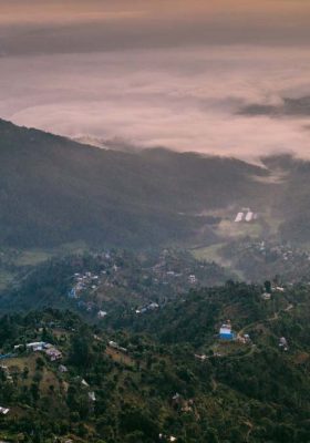 Views from Dwarika’s Sanctuary, Dhulikhel, Nepal