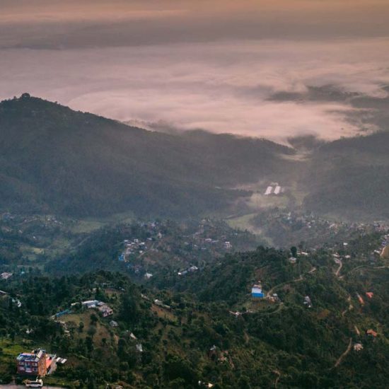 Views from Dwarika’s Sanctuary, Dhulikhel, Nepal