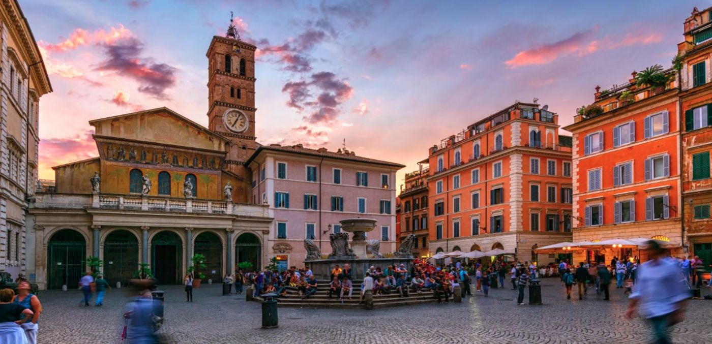 piazza in trastevere rome