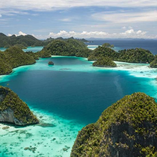 Tropical Lagoon and Limestone Islands in Wayag, Raja Ampat