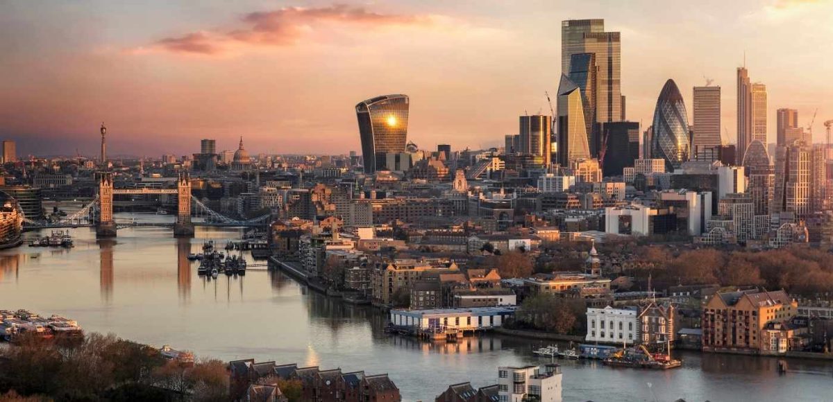 London at sunset