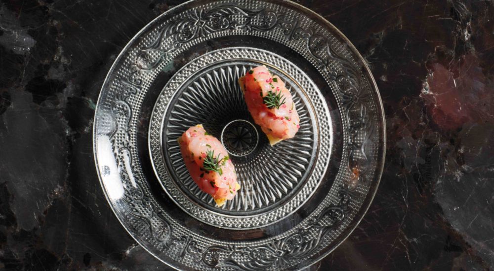 Fish canape