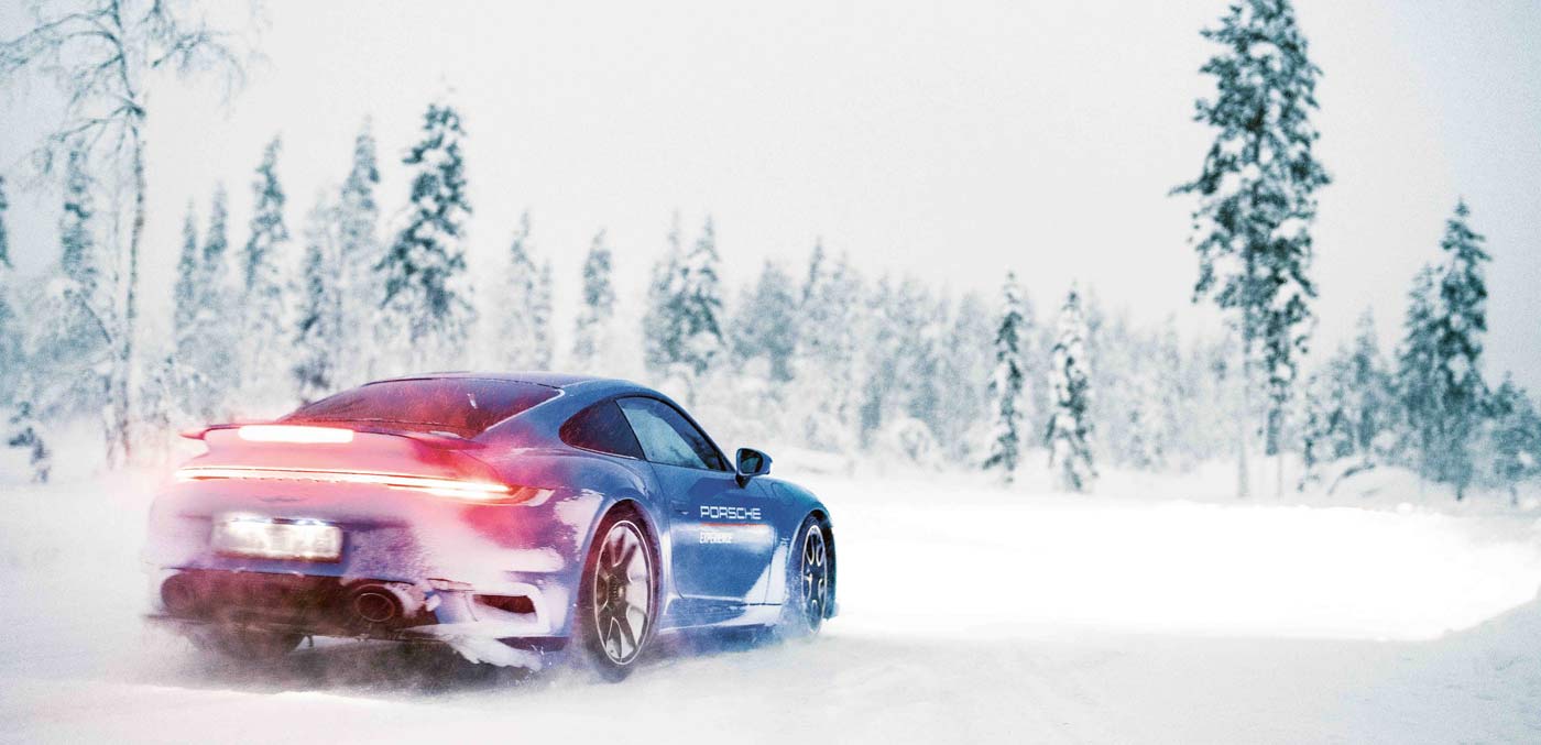 Ice driving with Porshe in Finland