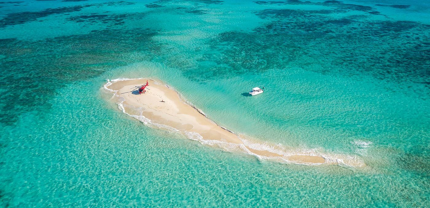 Tropical North Queensland: Choppering in to Vlasoff Cay