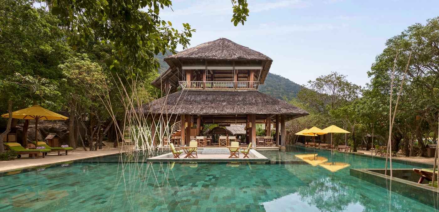 Dining by the Pool at Six Senses Ninh Van Bay