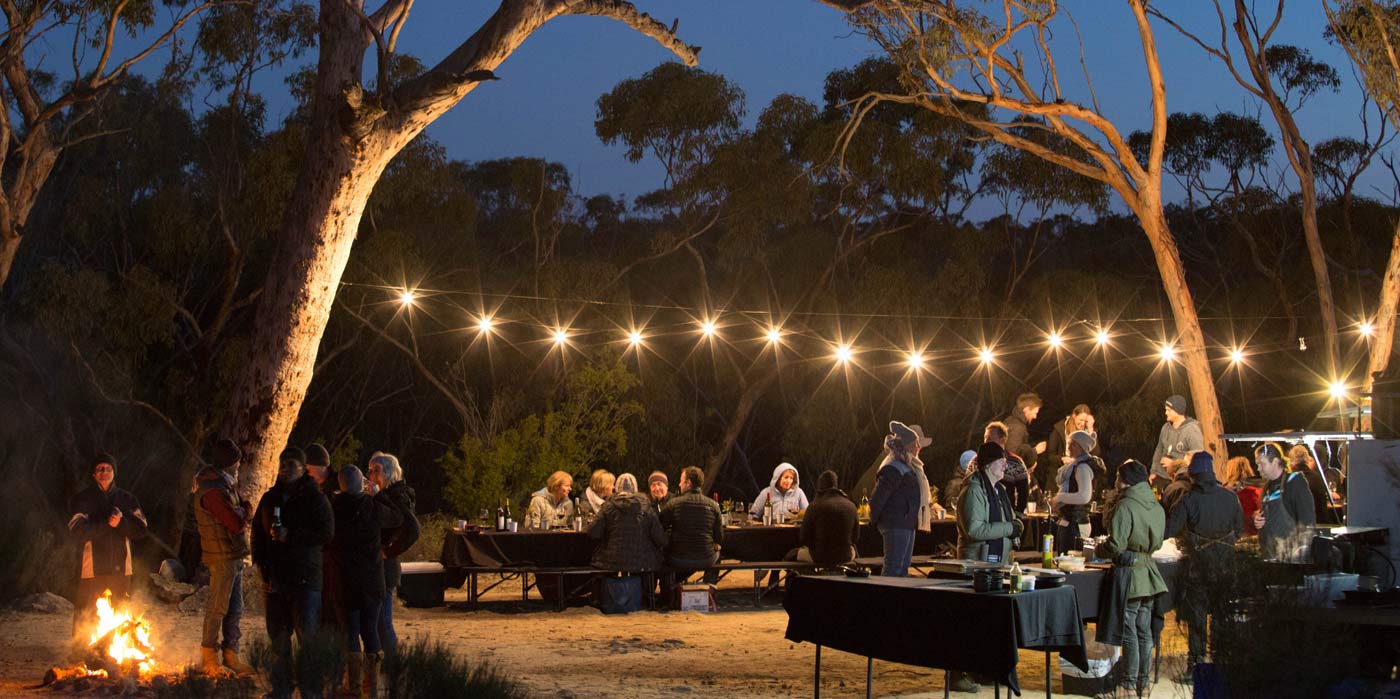Dining under the stars