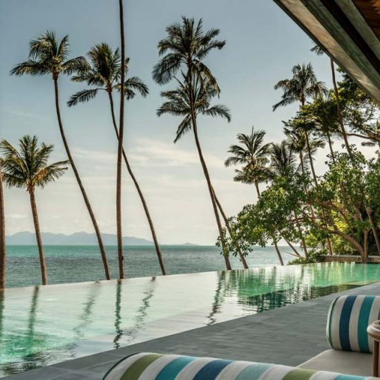 Infinity pool at Four Seasons Resort Koh Samui