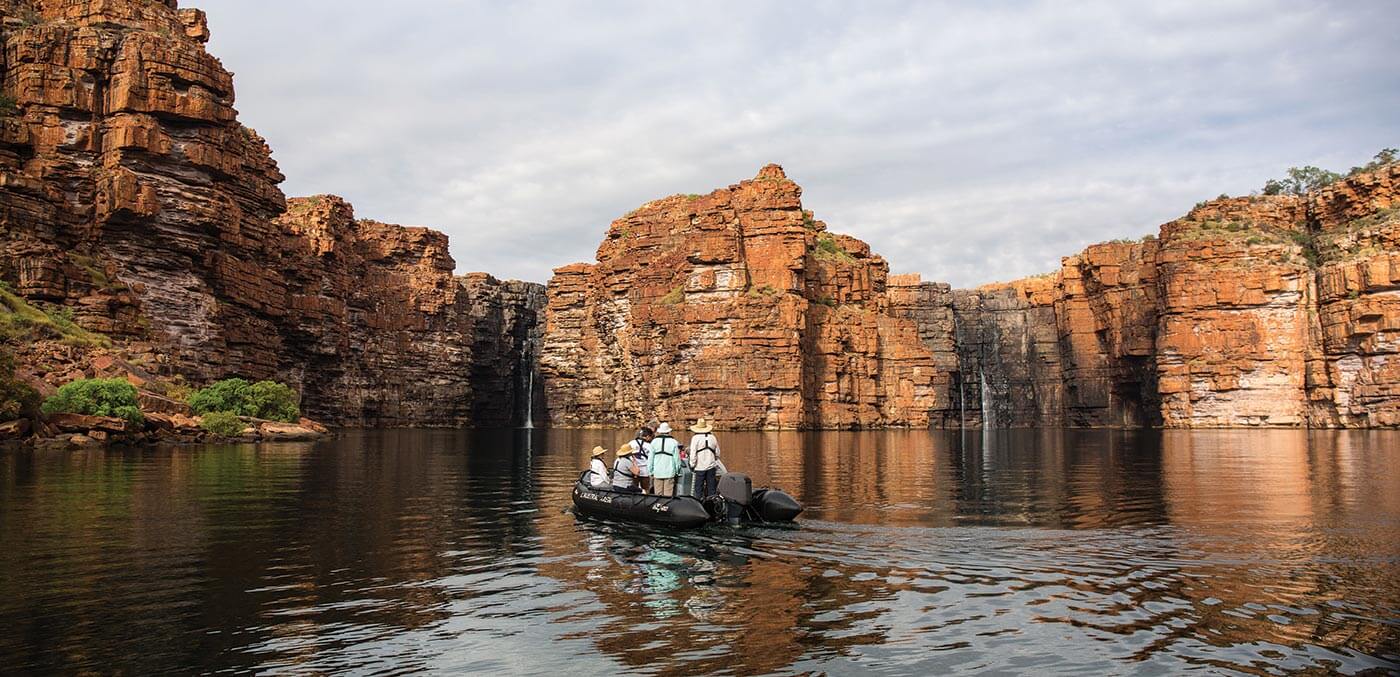 King George twin falls on a Ponant zodiac
