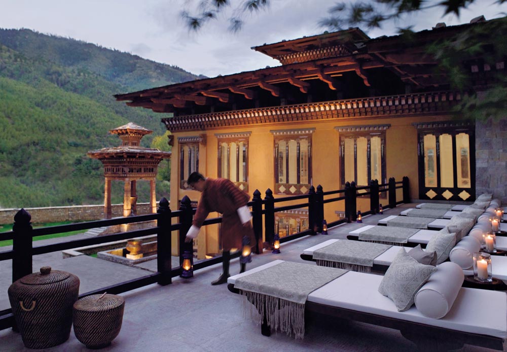 Pemako Thimphu's outdoor deck
