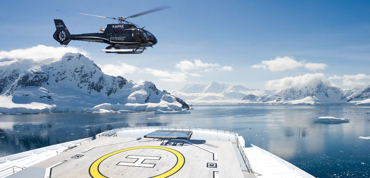 helicopter over helipad