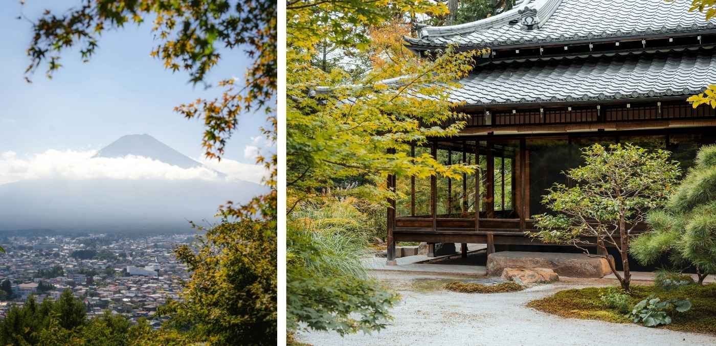 Mount Fuji; Nanzen-ji, Kyoto