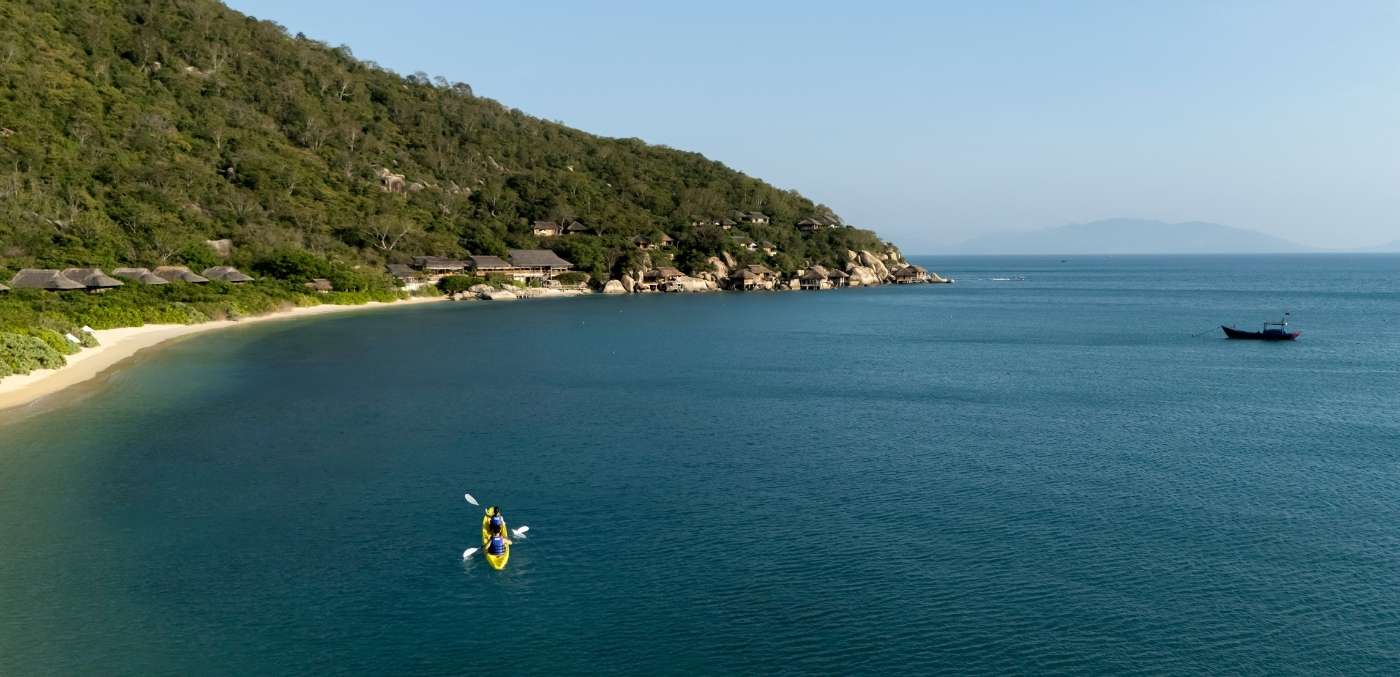 Kayaking at Six Senses Ninh Van Bay