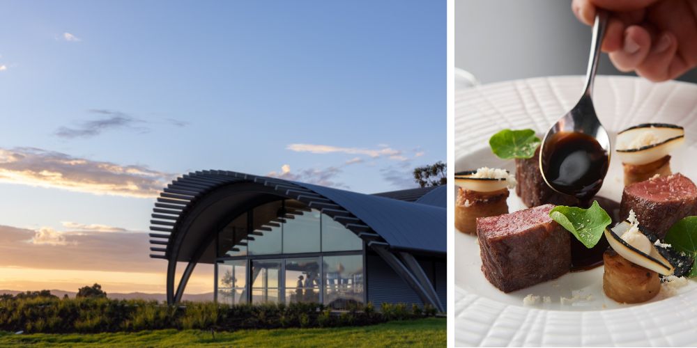 Dining at Levantine Hill Estate, Victoria