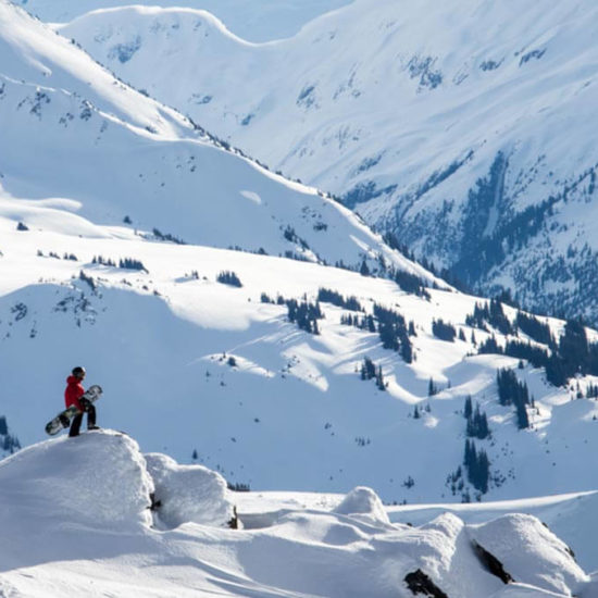 Snowboarding in Whistler