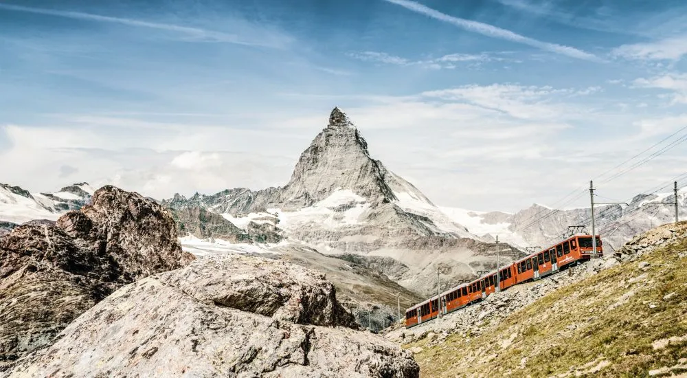 Gornergrat Bahn near Zermatt Valais Gornergrat Bahn near Zermatt Valais