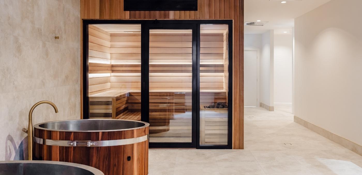 Ice baths and sauna