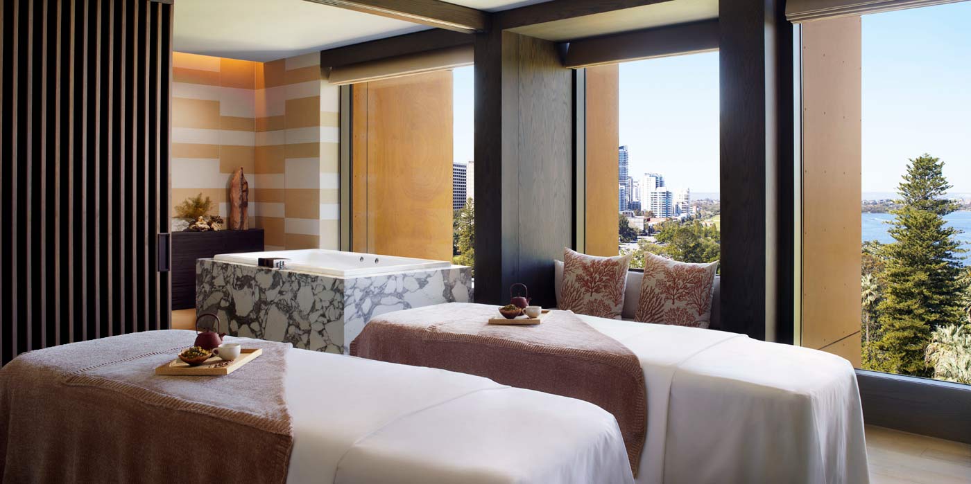 Couples spa room at The Ritz Carlton, Perth
