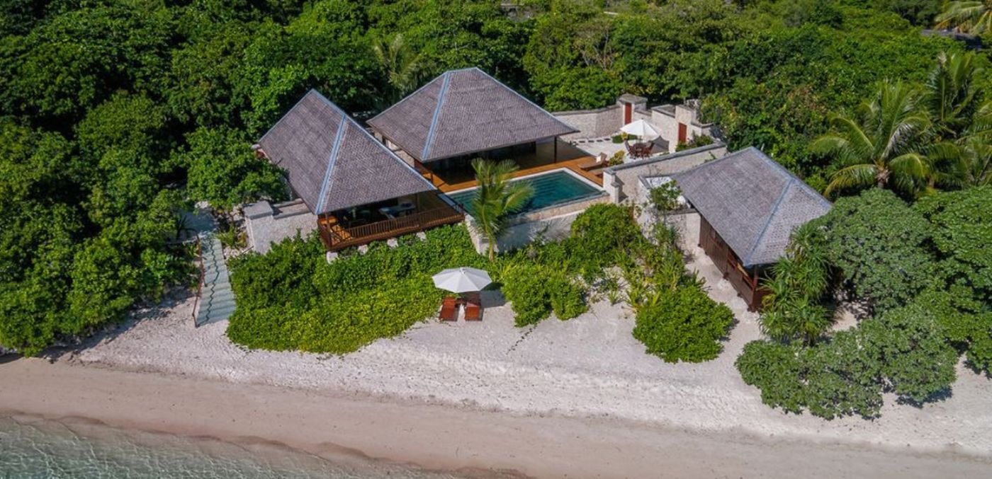 Villas are just steps from the ocean at Wakatobi Resort