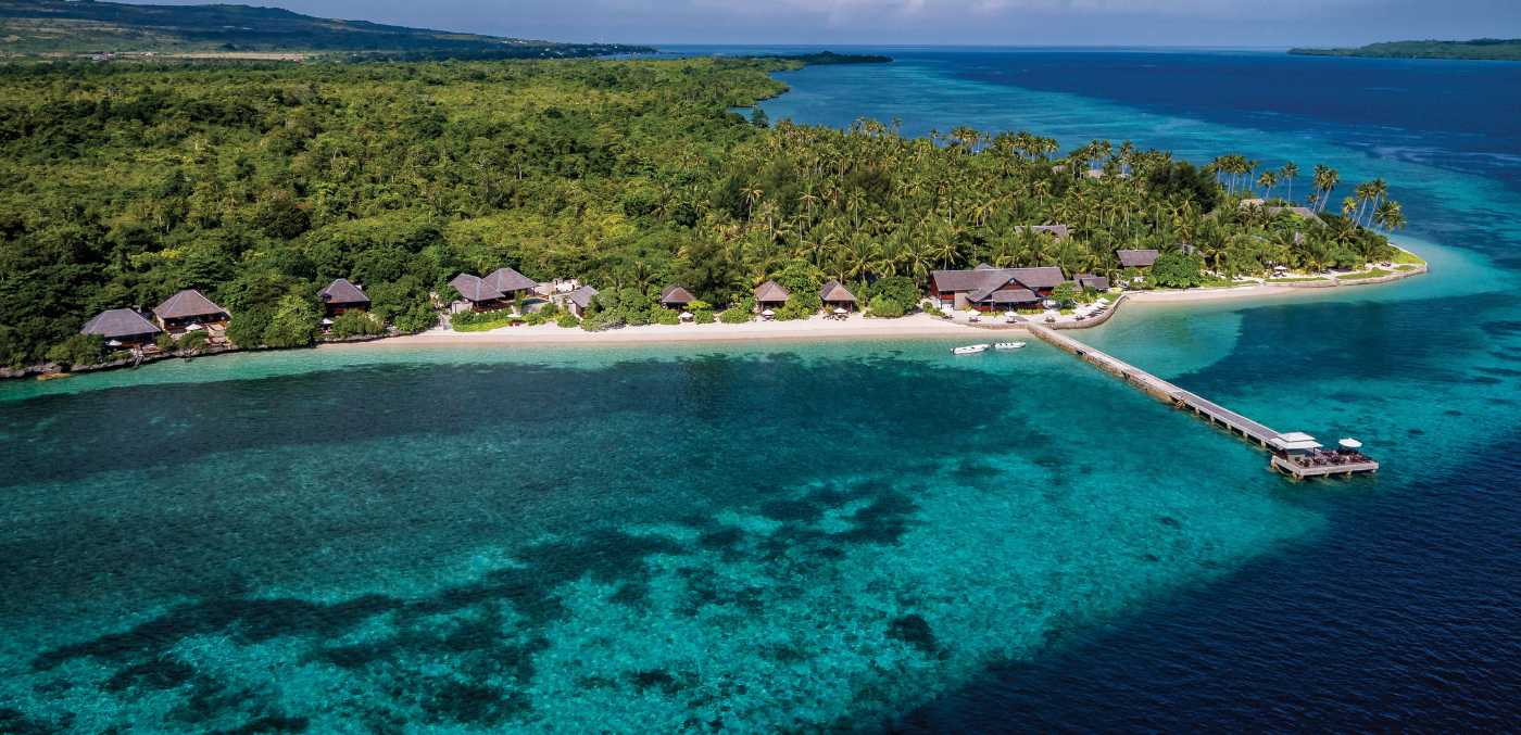 A bird’s-eye view of Wakatobi Resort